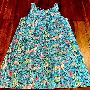 Lilly Pulitzer Dress, NWOT, Fun Cape Cod Print Size L